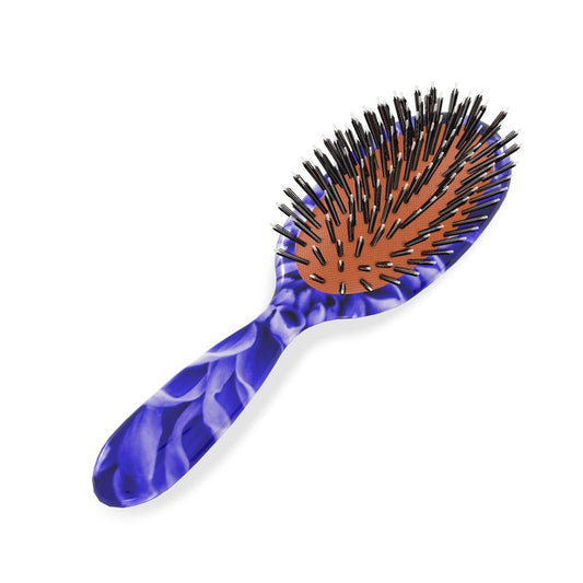 Blue Chrysanthemum Hair Brush