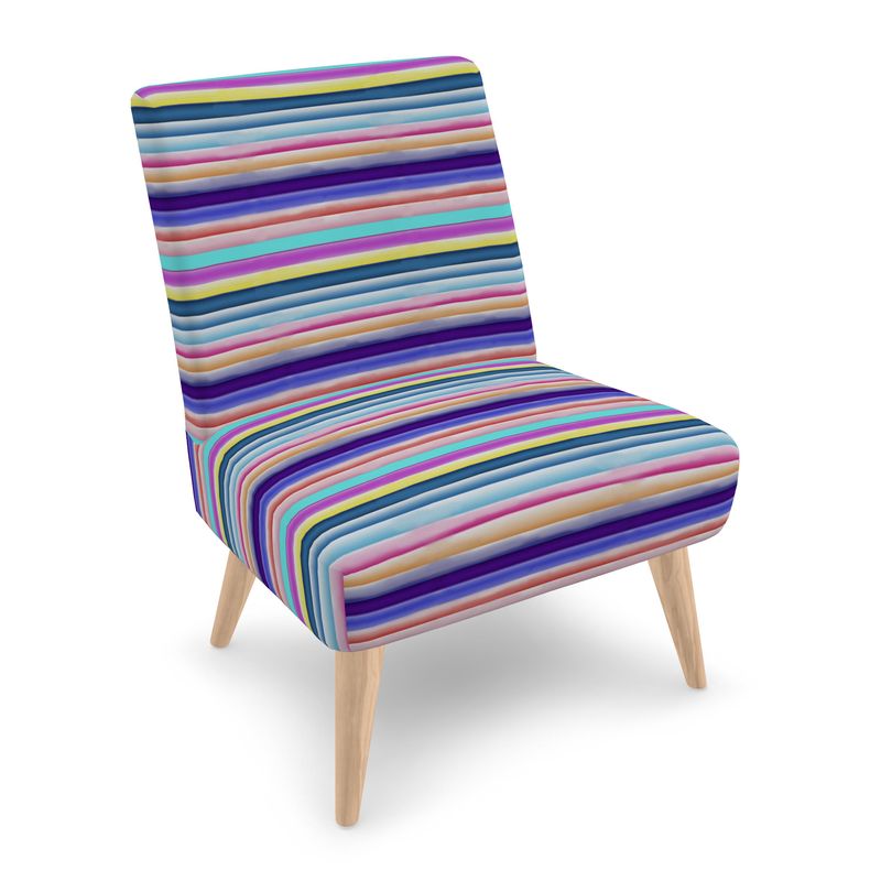 Cotton Candy Stripes Occasional Chair