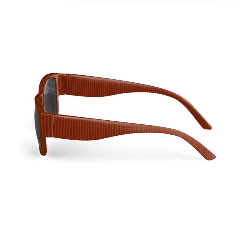 Coffee stripes on Red Sunglasses