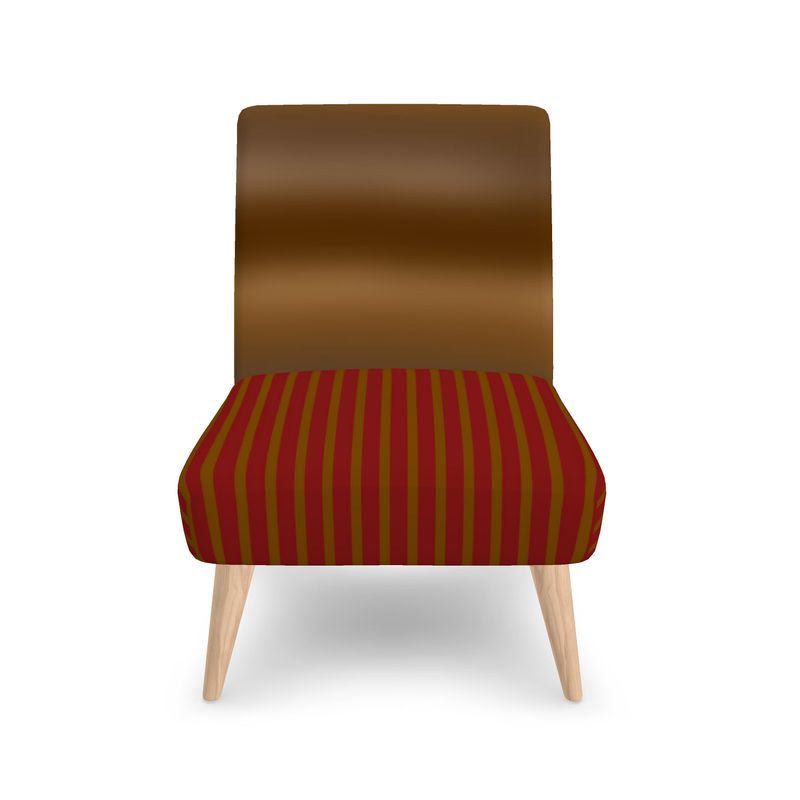 Coffee Gradient Coffee Stripe Occasional Chair