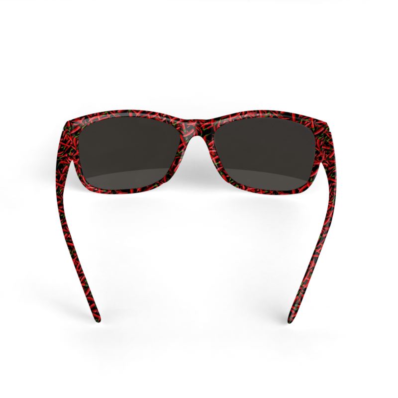 Red Chili Peppers Pattern Sunglasses