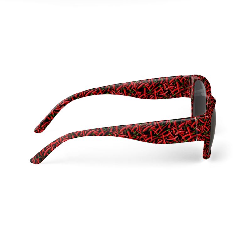 Red Chili Peppers Pattern Sunglasses