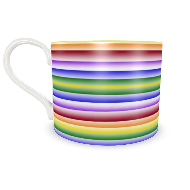Wishing For Blue and Rainbow Cup and Saucer
