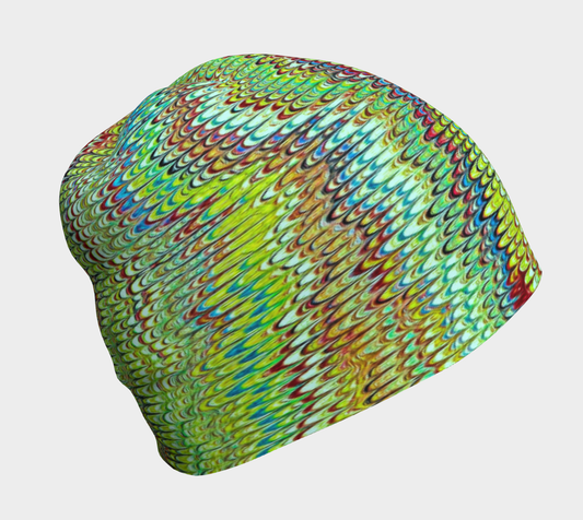 Cool Green Marbled Hat