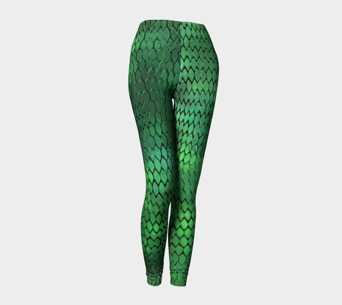 Green Dragon Scales Leggings