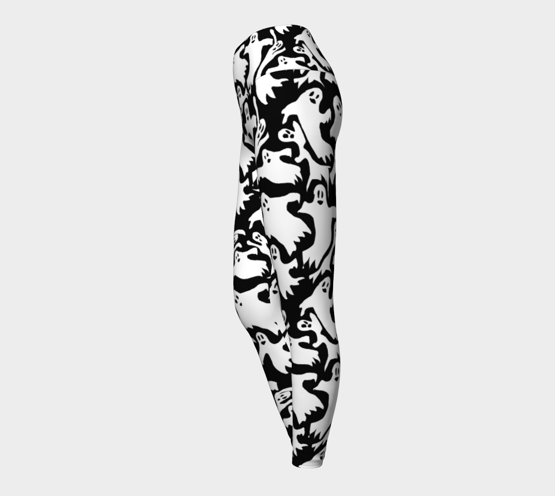 Ghosts Pattern Yoga Leggings