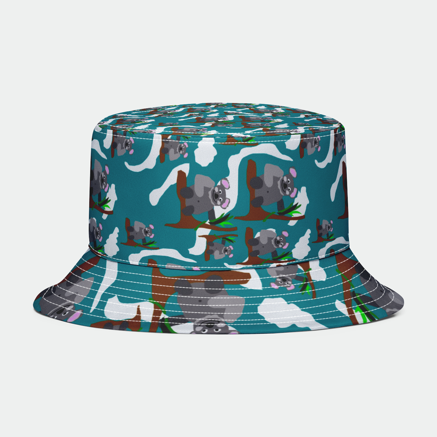 Koala Bears Pattern Bucket Hat