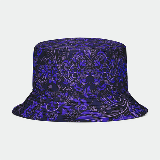 Purple Vines and Lace Bucket Hat