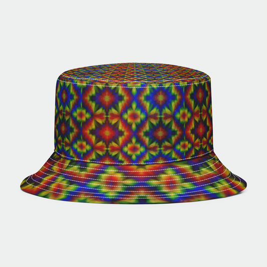 Carnival Kaleidoscope Rainbow Bucket Hat