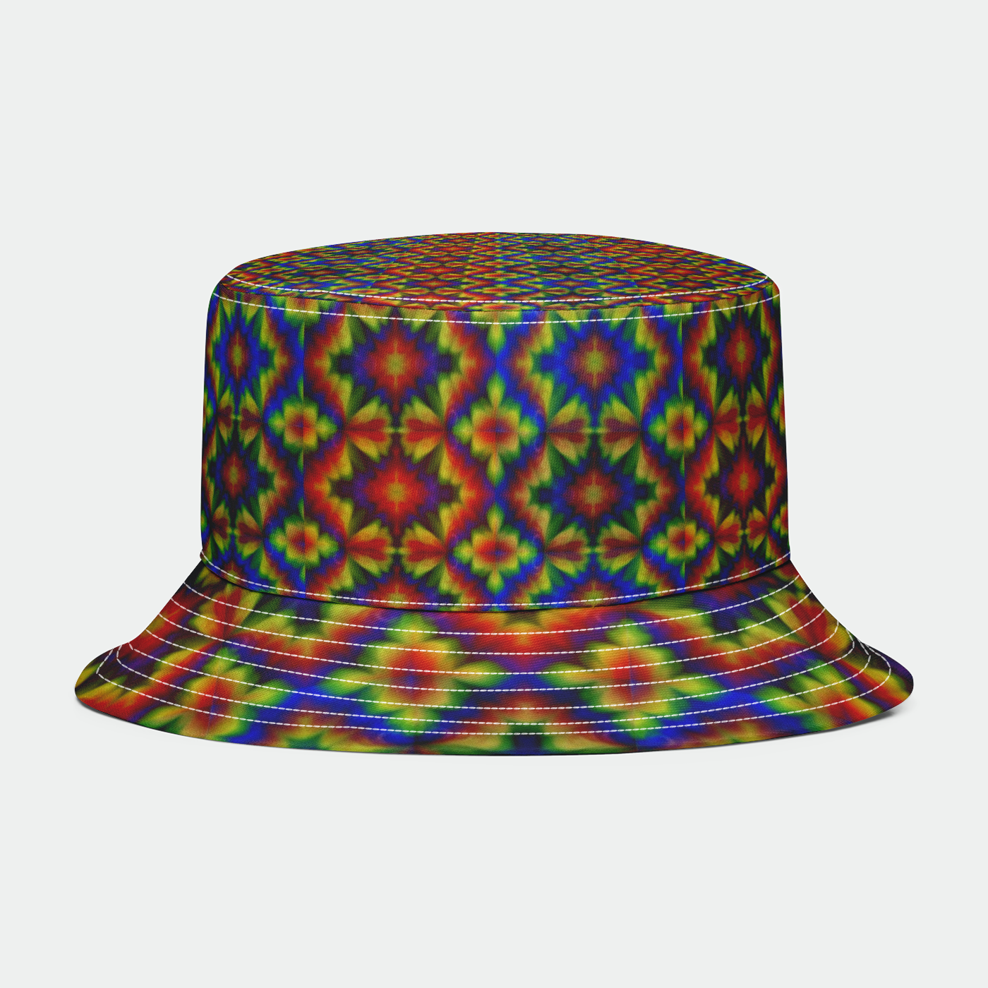 Carnival Kaleidoscope Rainbow Bucket Hat