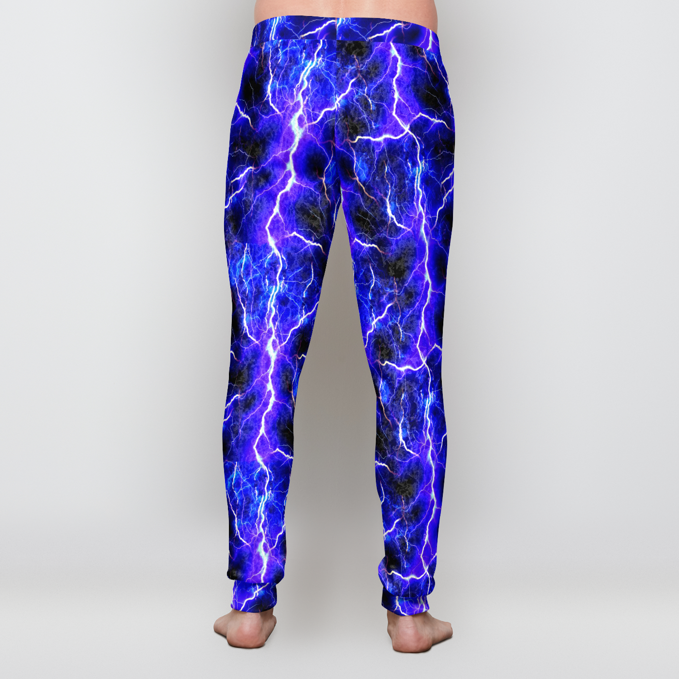 Blue Lightning Unisex Velvet Jogger