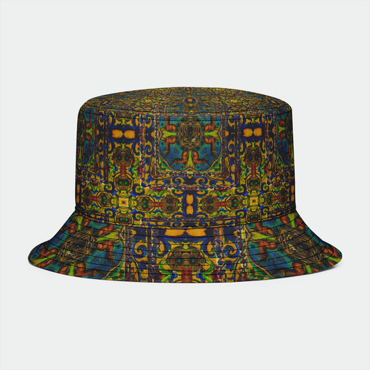 Medieval Unicorn Pattern Bucket Hat