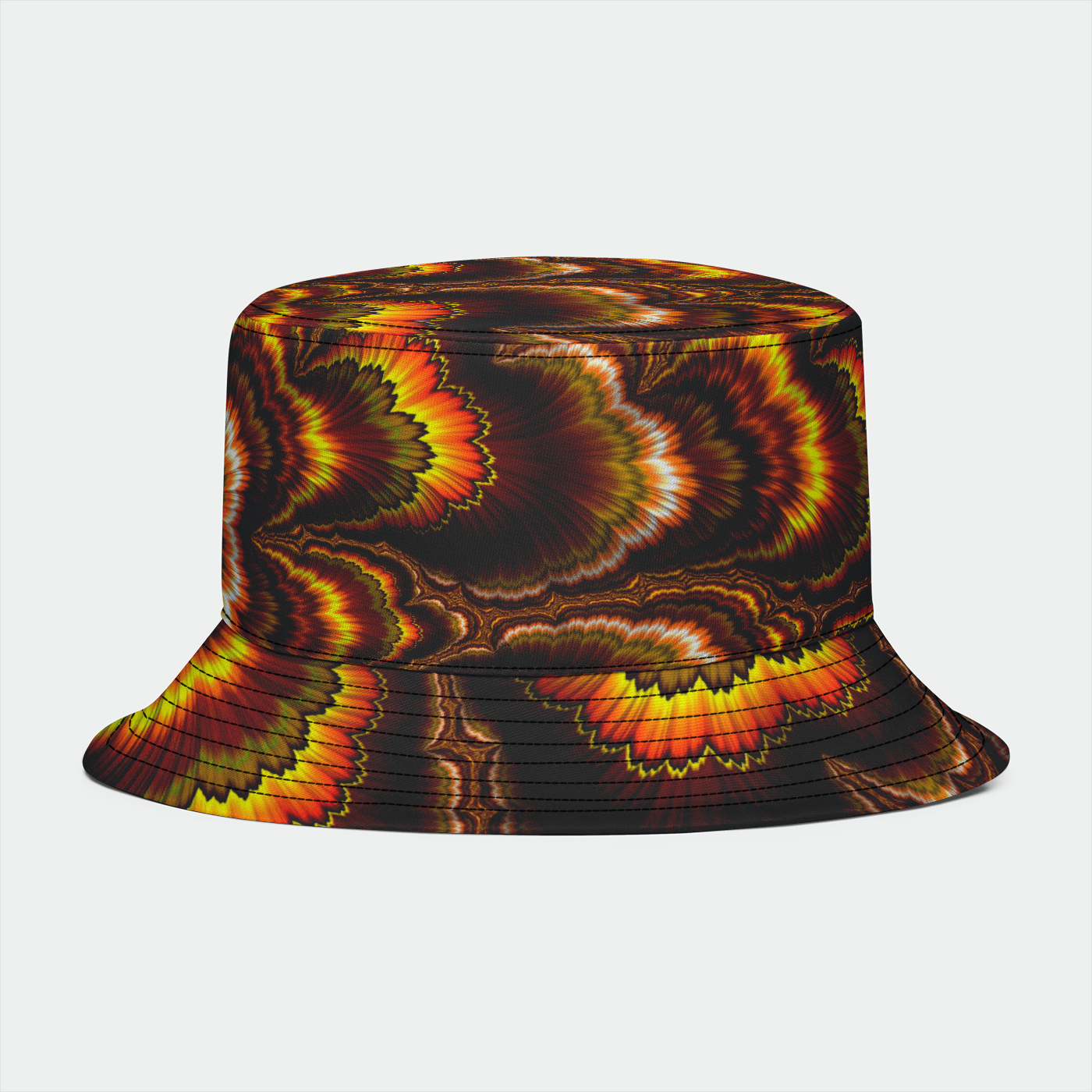 Turkey Feather Fractal Bucket Hat