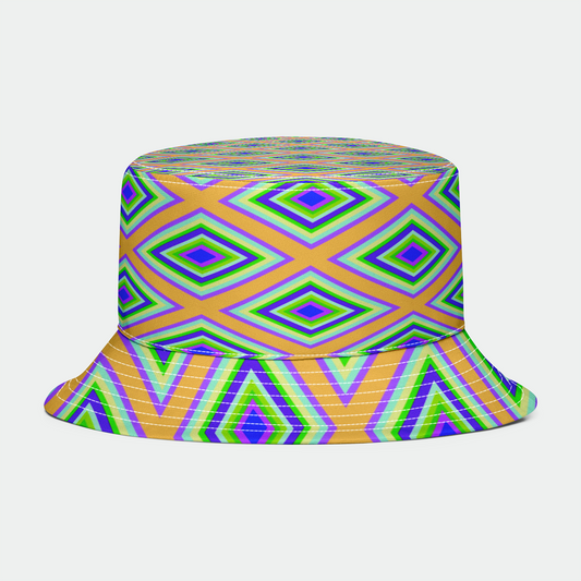 Colorful diamonds Variation 1 Bucket Hat