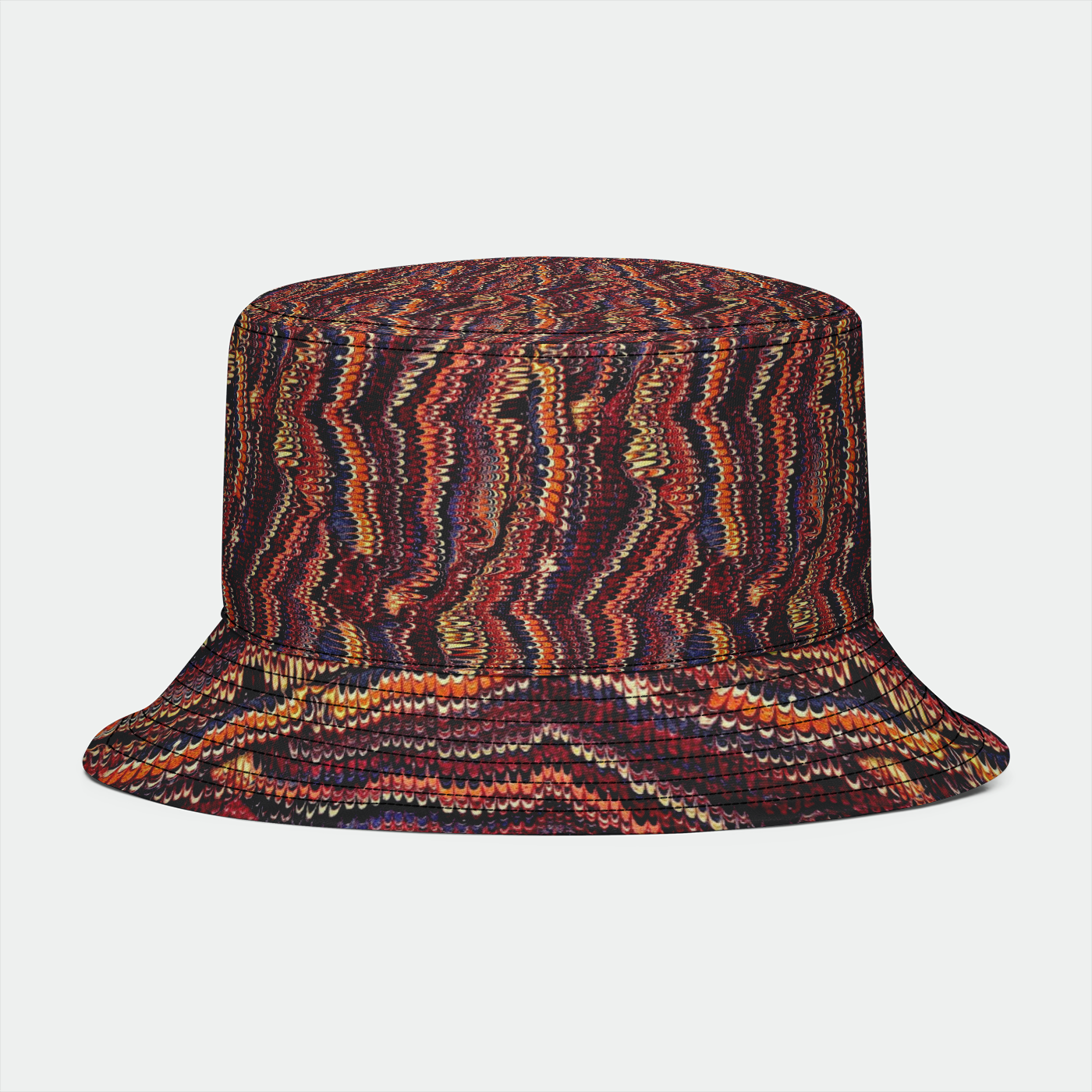 Marbled Paper Earthtone Bucket Hat