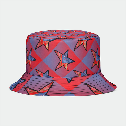 American Flag Star Bucket Hat