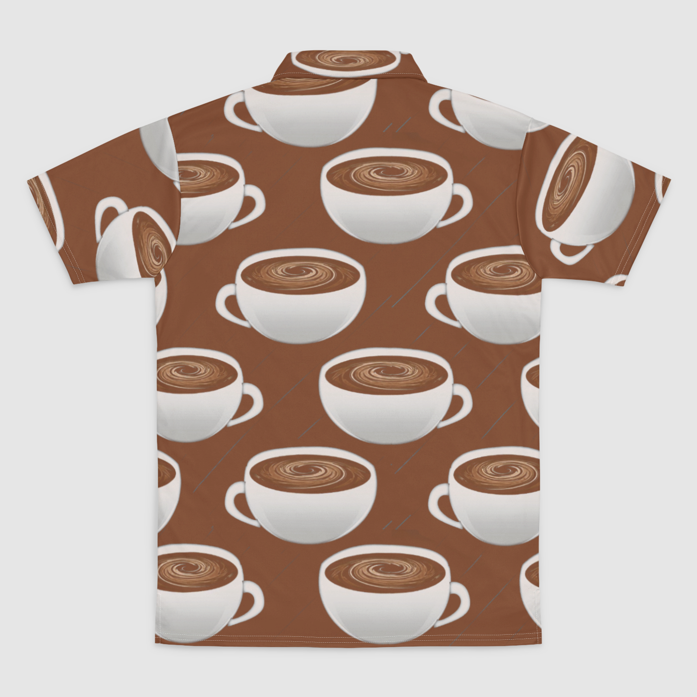 Coffee on Coffee Mens Polo Shirt