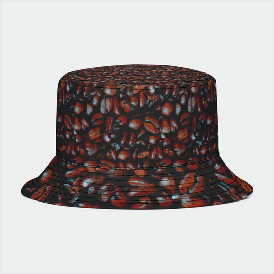 Coffee Beans Pattern Bucket Hat