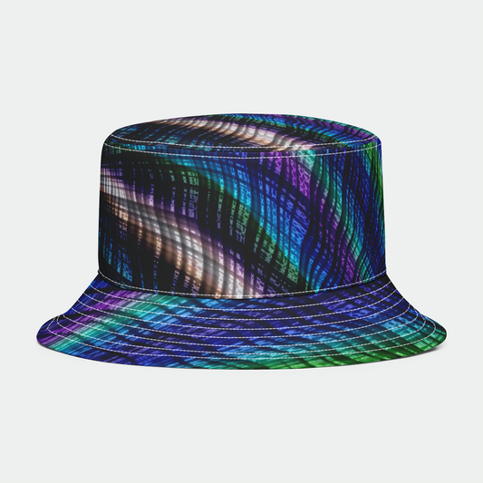 Plaid Candy Fractal Bucket Hat