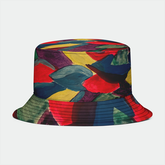 Colorful Leaves Watercolor Bucket Hat