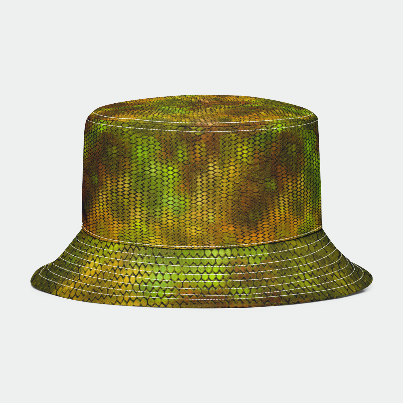 Yellow Dragon Scales Bucket Hat