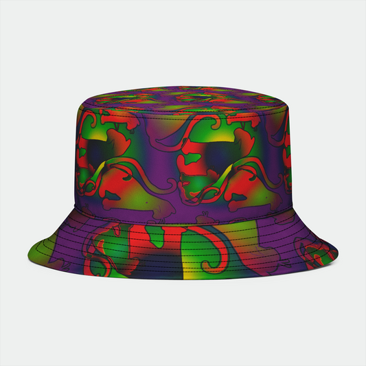 Rainbow Cats Pattern Bucket Hat