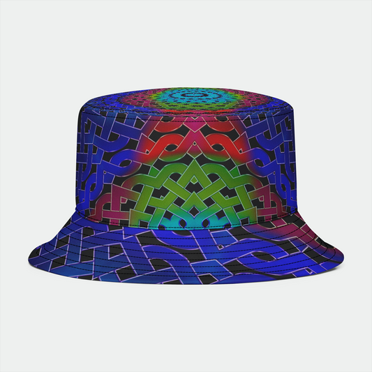 Rainbow Celtic Knot  Bucket Hat