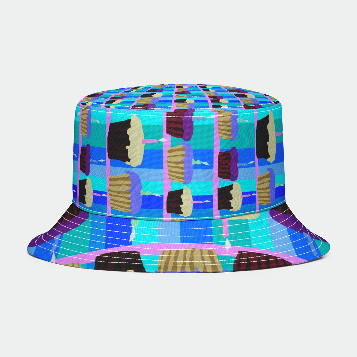 Cupcakes Pattern Bucket Hat