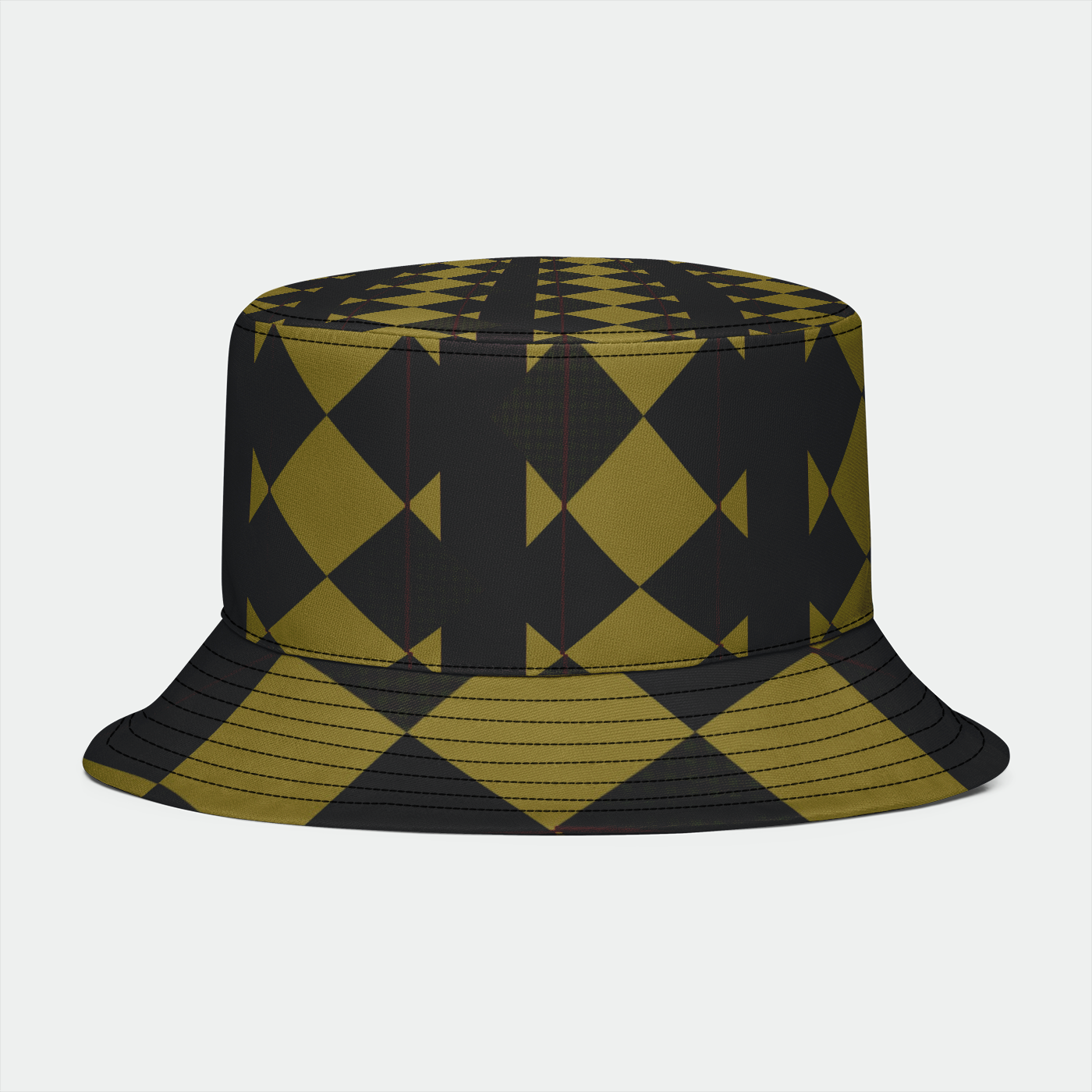 Checkered Brown Plaid Bucket Hat