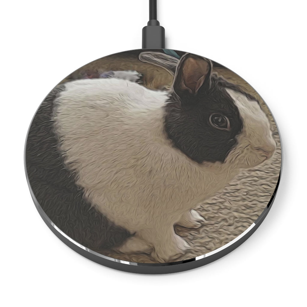 Black and White Bunny Wireless Charger