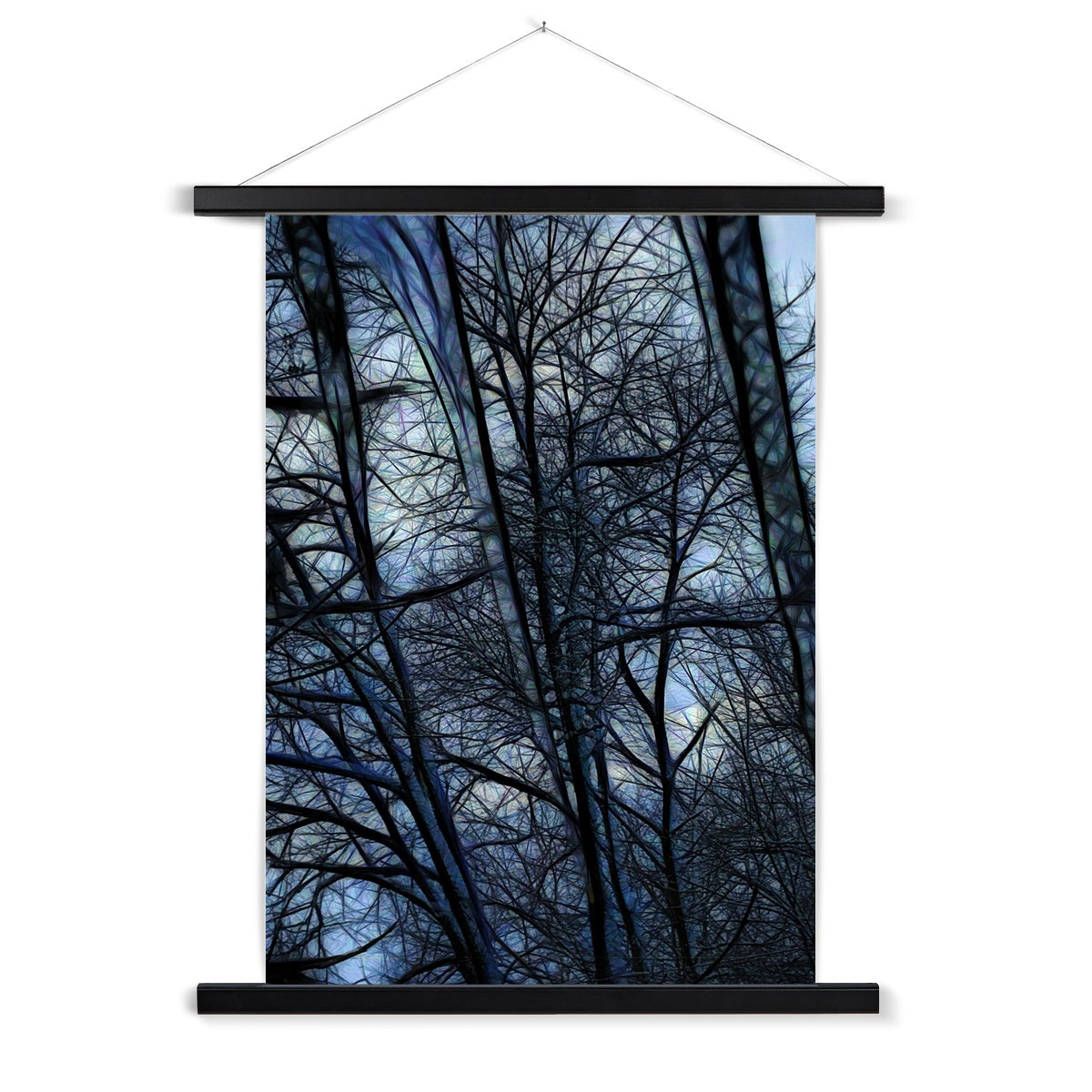 Twilight Icicles Fine Art Print with Hanger