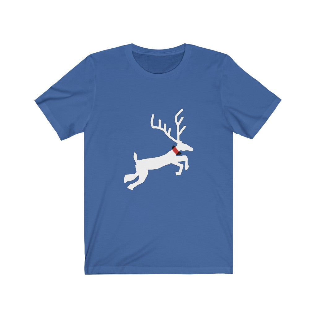 Flying Reindeer Unisex Jersey Short Sleeve Tee