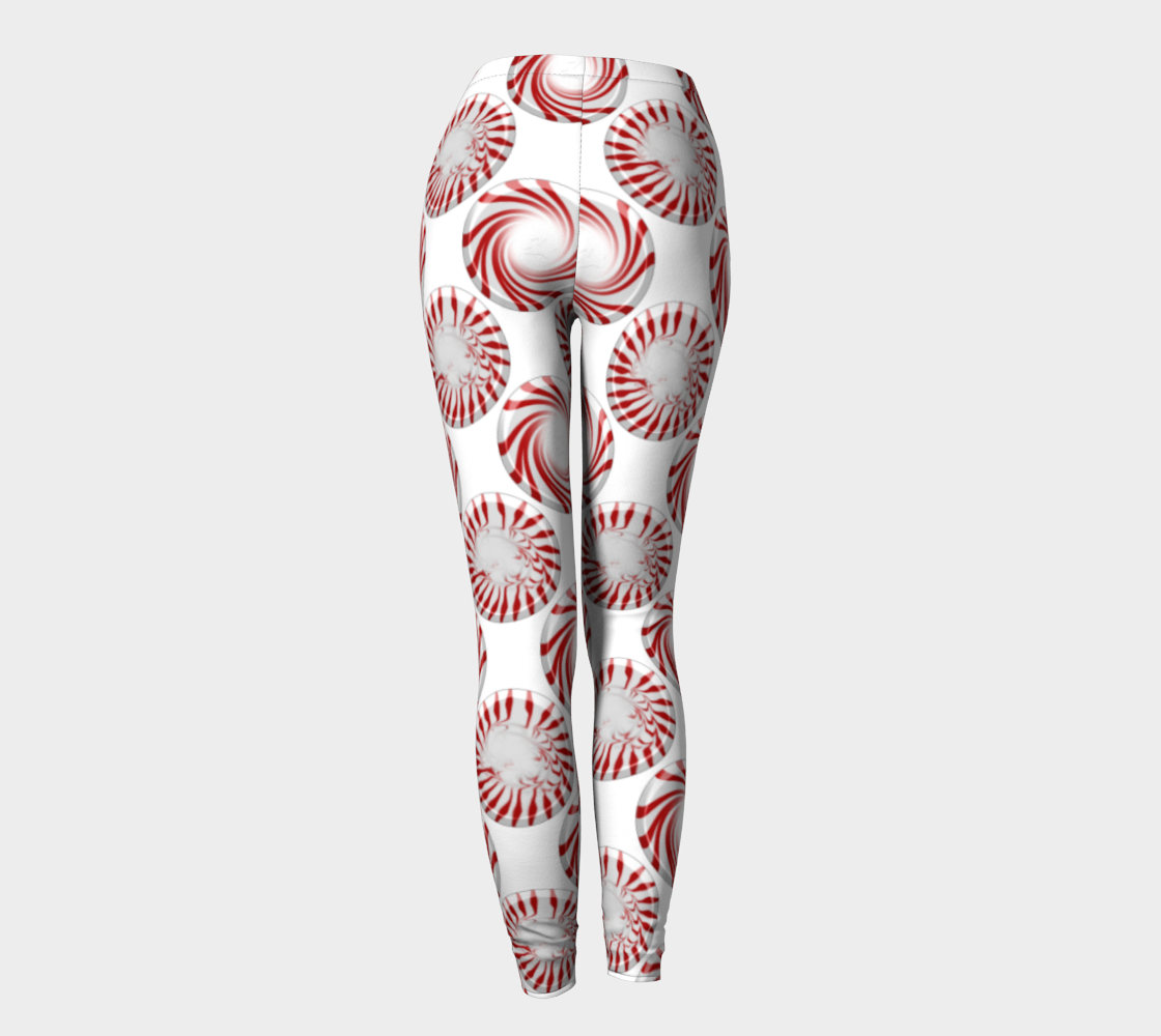 Peppermint Candy Dots Leggings