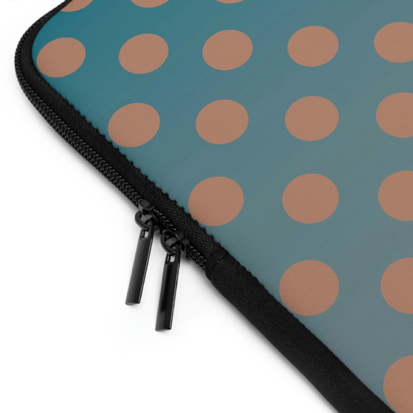 Denim and Brown Polkadots Laptop Sleeve