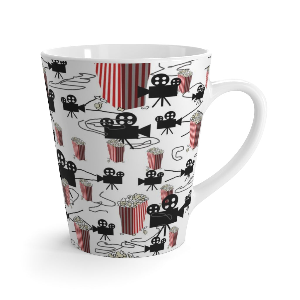 Movies and Popcorn Latte mug