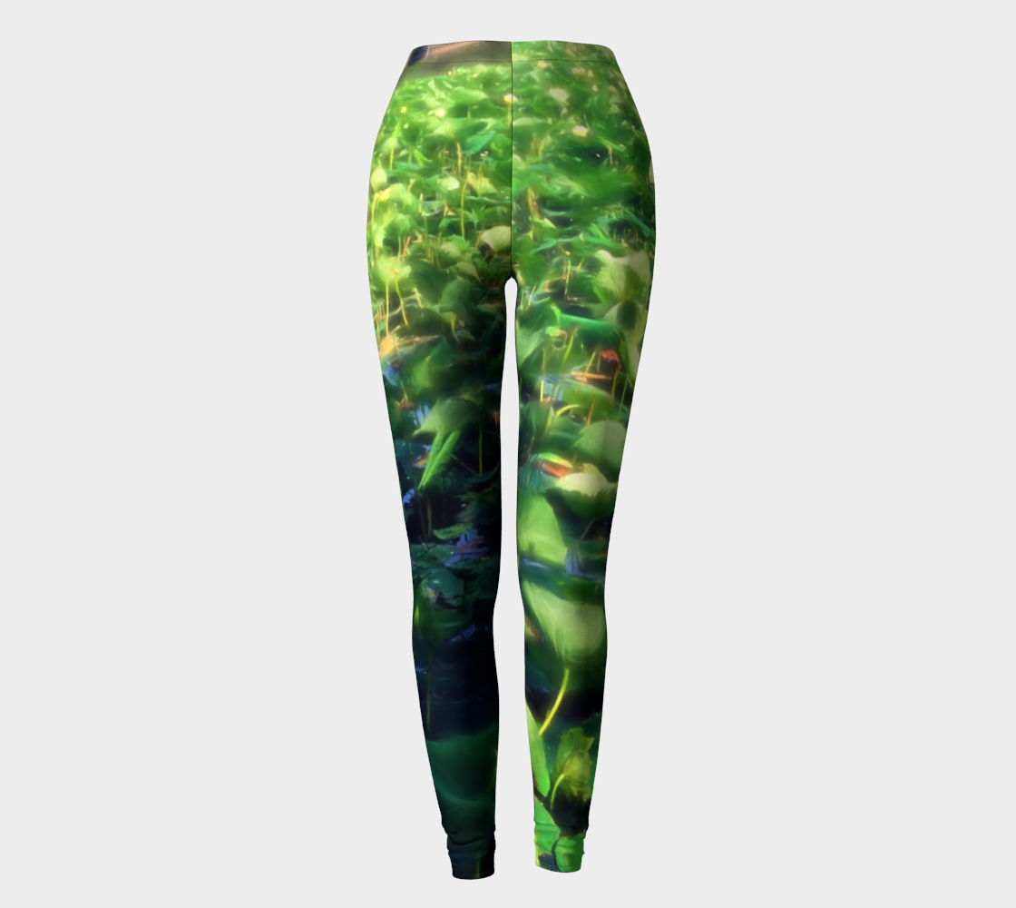 Lotus Blossoms in Bloom Leggings