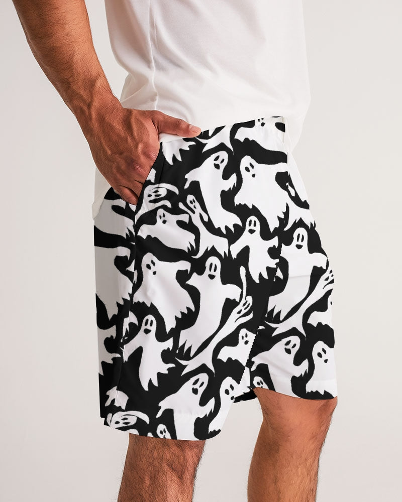 Ghosts Pattern Men's Jogger Shorts