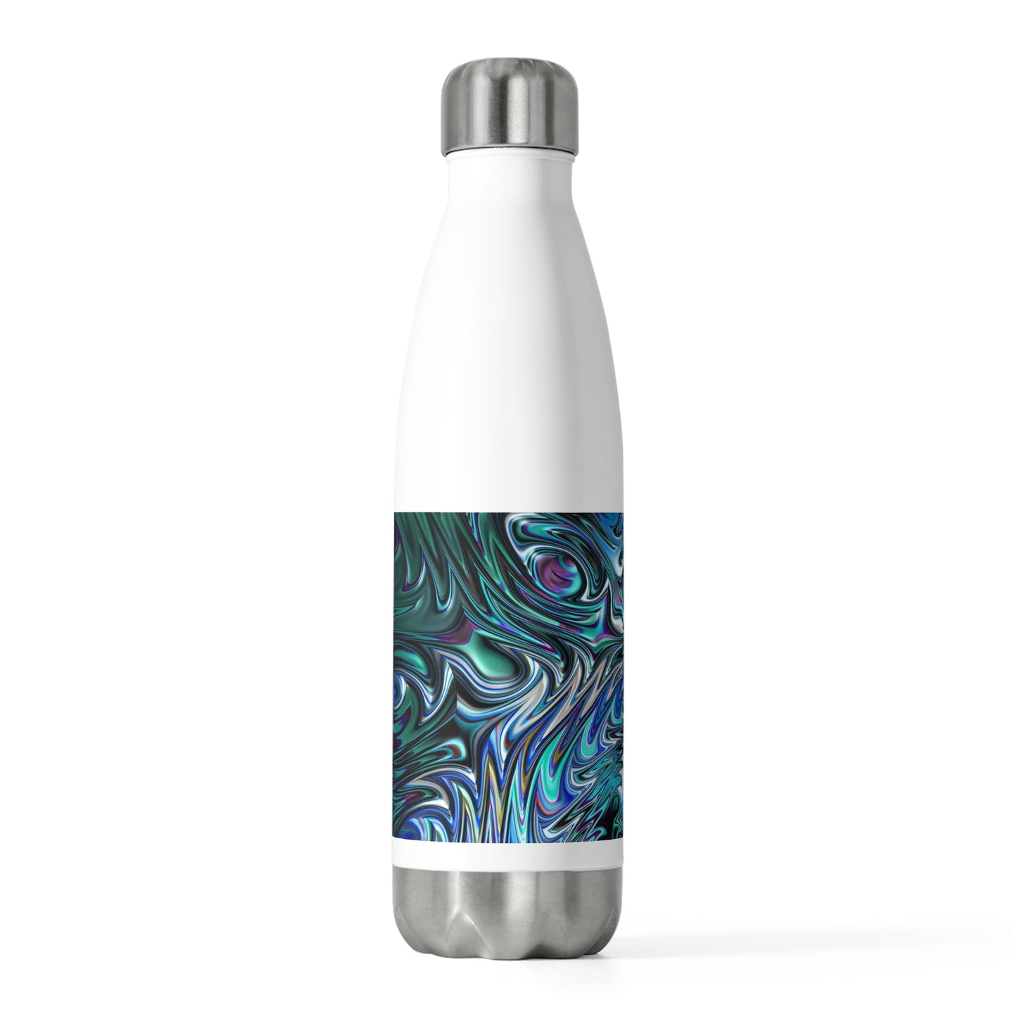 Blue Swirl Fractal 20oz Insulated Bottle