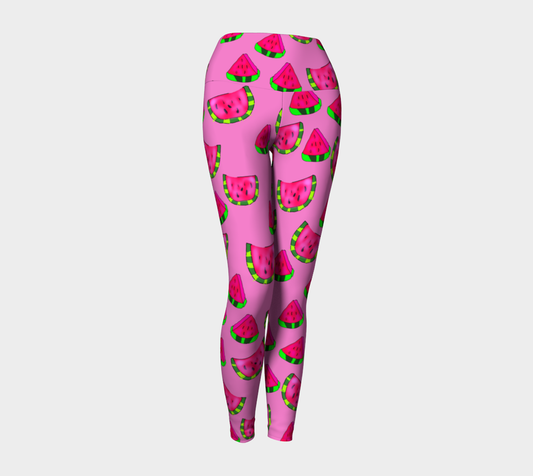 Watermelon Pattern Yoga Leggings