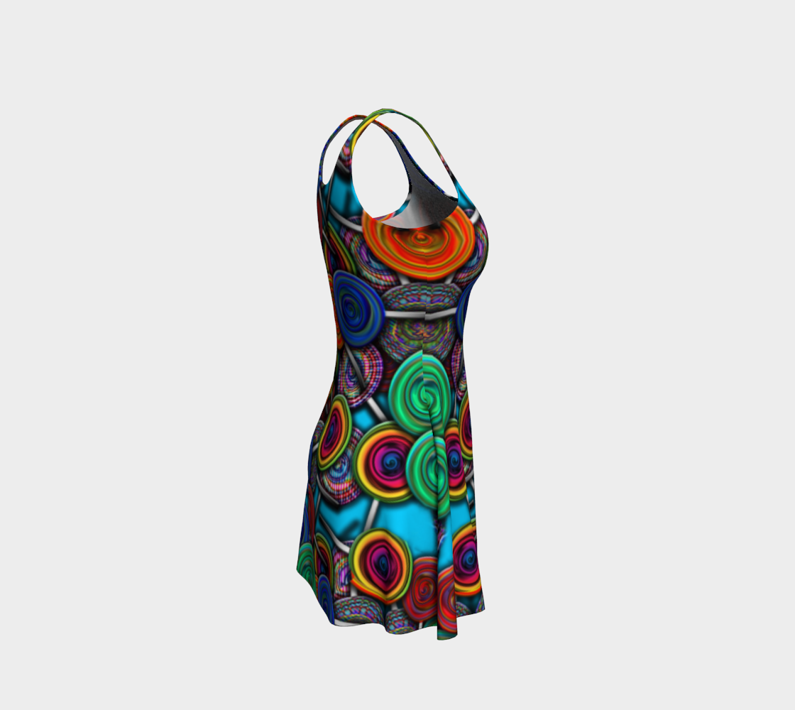 Colorful Lollipops Flare Dress