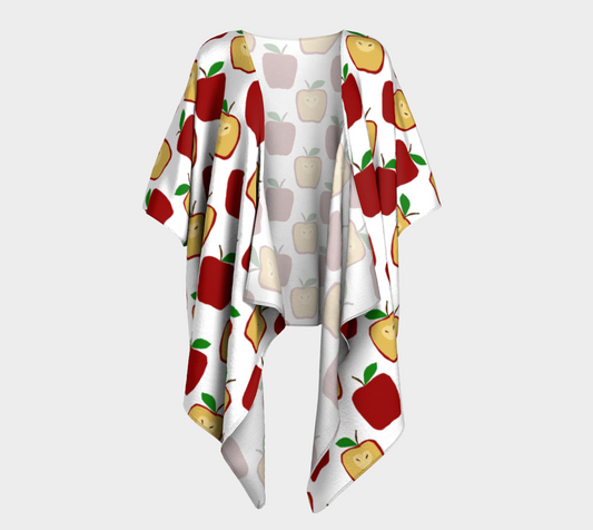 Apple Polkadots Draped Kimono