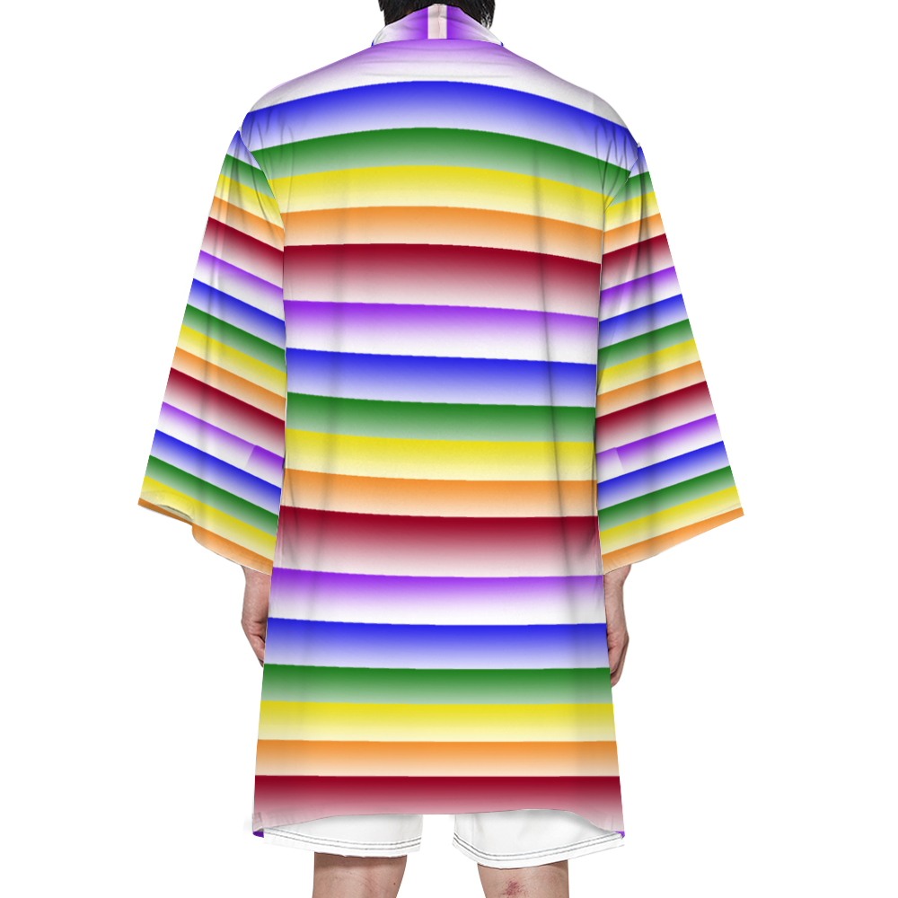 Pride LGBTQ Custom Haori Unisex All Over Print Beach Kimono for Summer