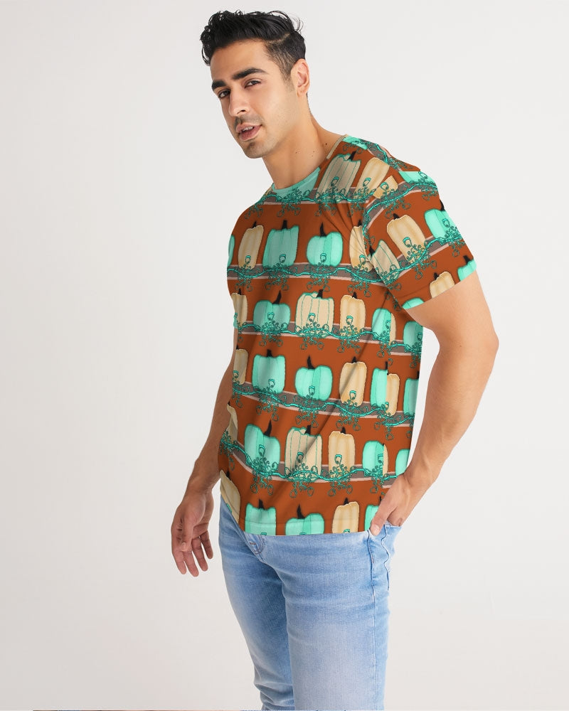 Blue Green Pumpkins Men's Tee