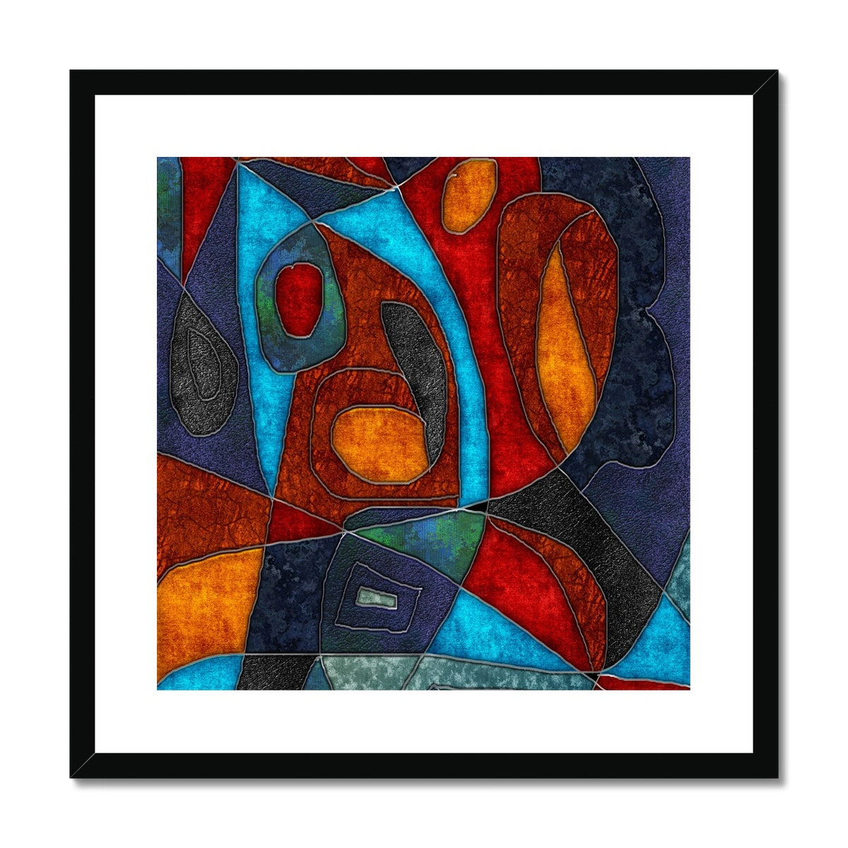 Abstract With Heart Framed & Mounted Print