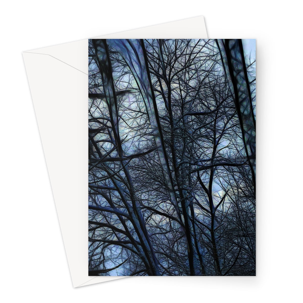 Twilight Icicles Greeting Card