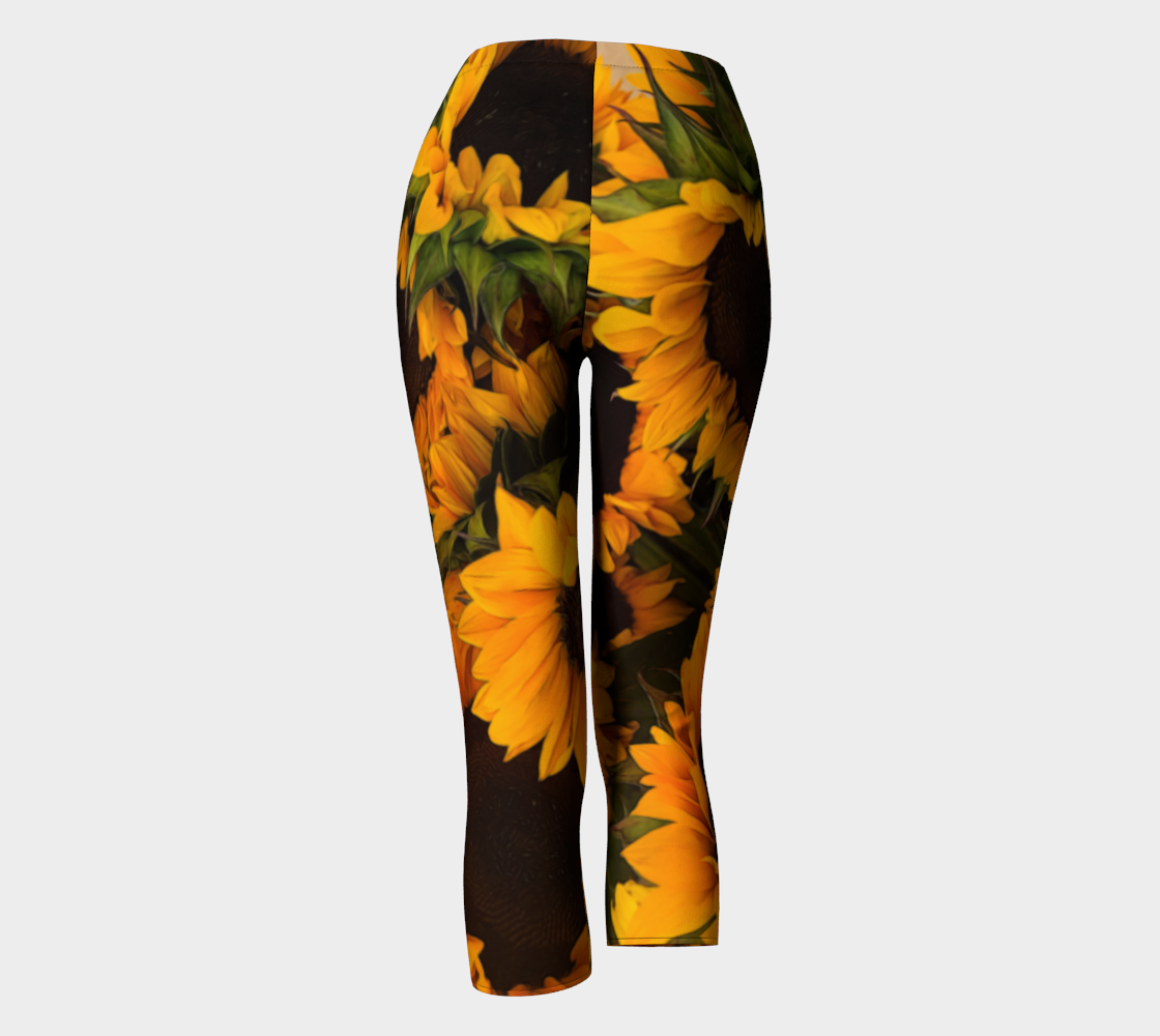 Sunflower Basket Capris