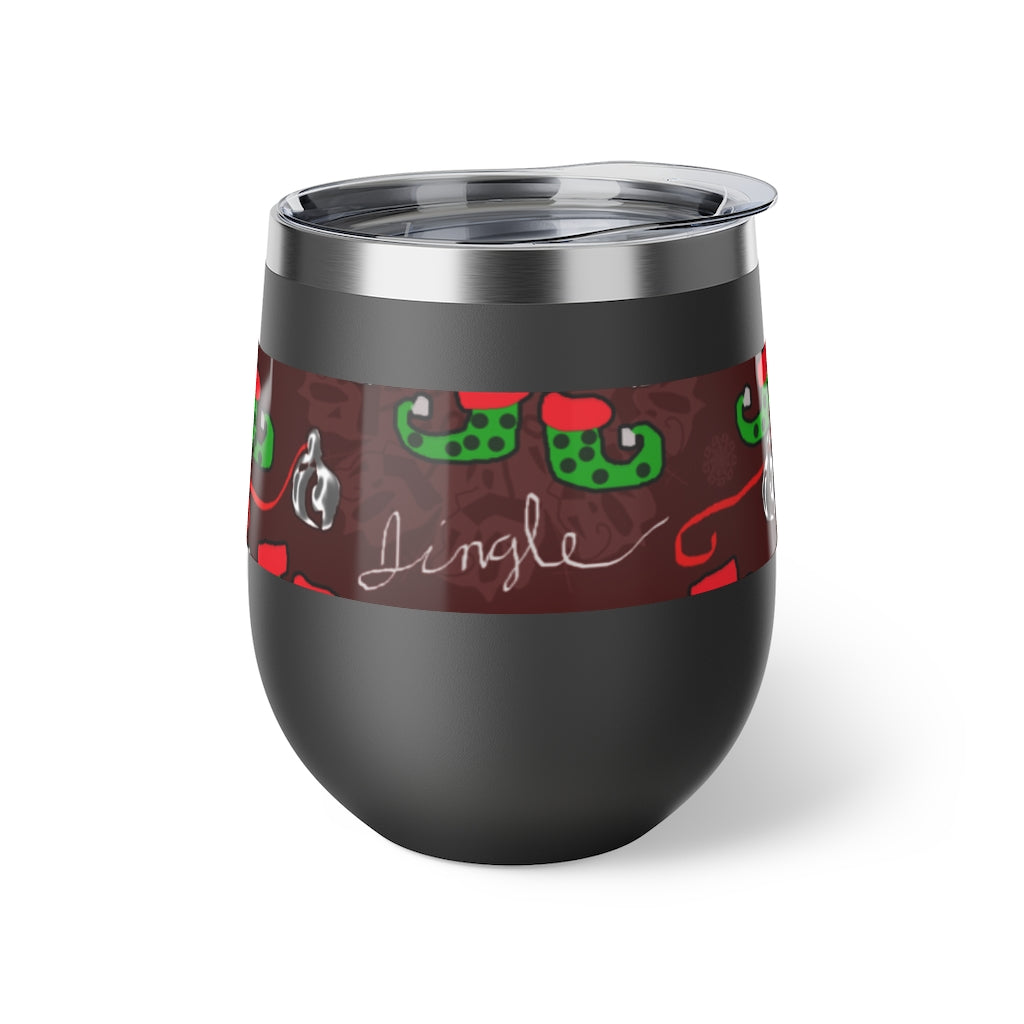 Elves Jingle Copper Vacuum Insulated Cup, 12oz