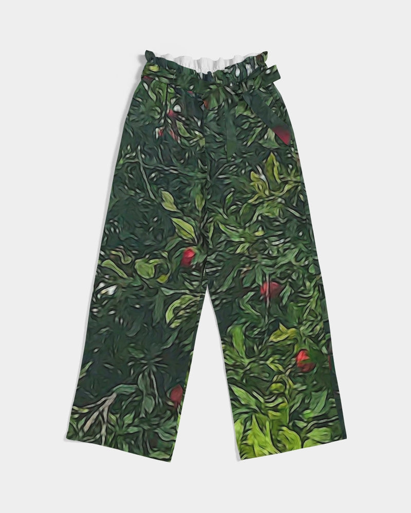 Apple Tree Close Up Women's High-Rise Wide Leg Pants