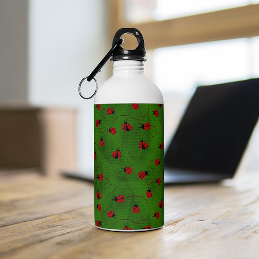 Ladybugs Pattern Stainless Steel Water Bottle