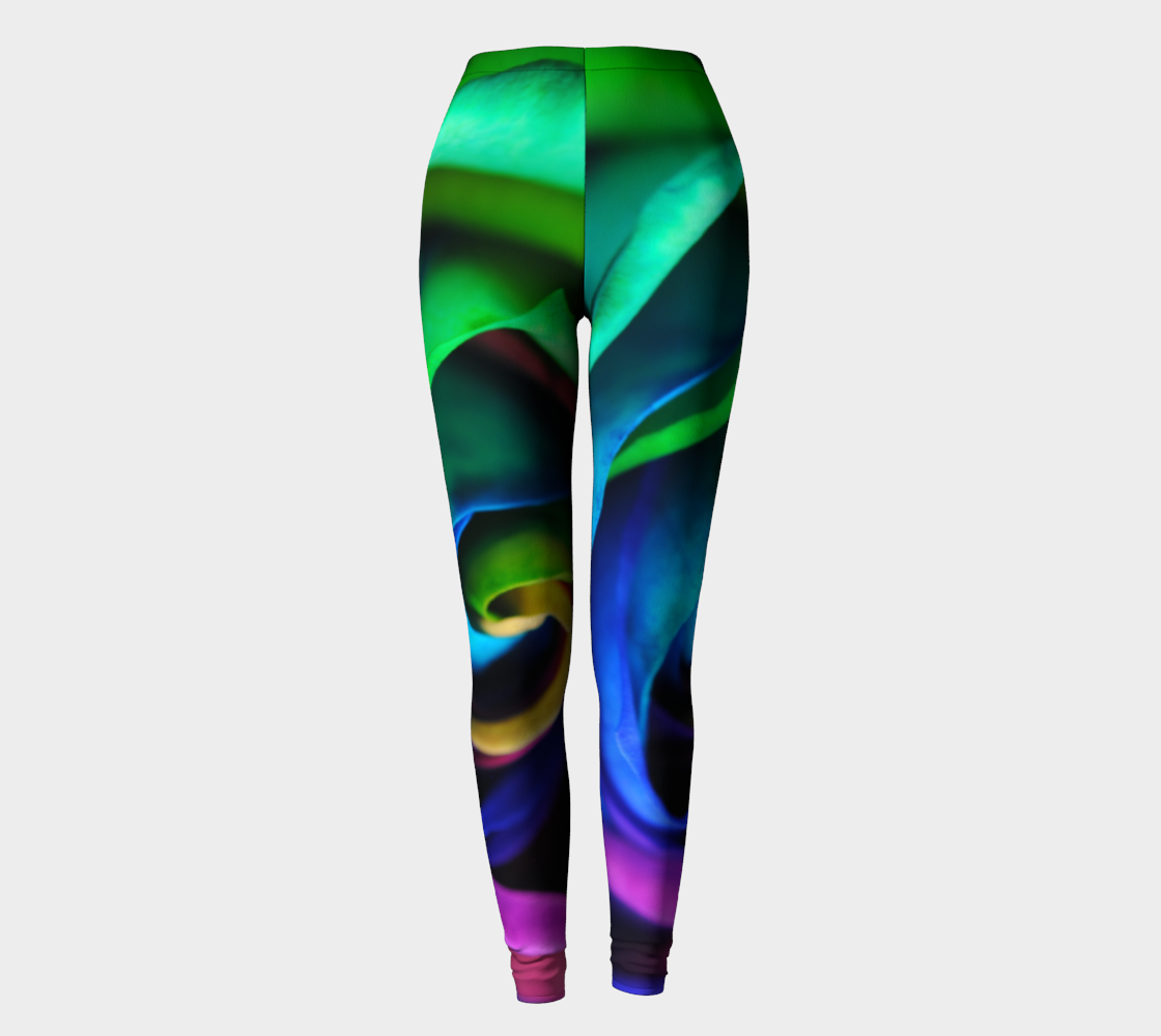 Rainbow Rose 17 Leggings